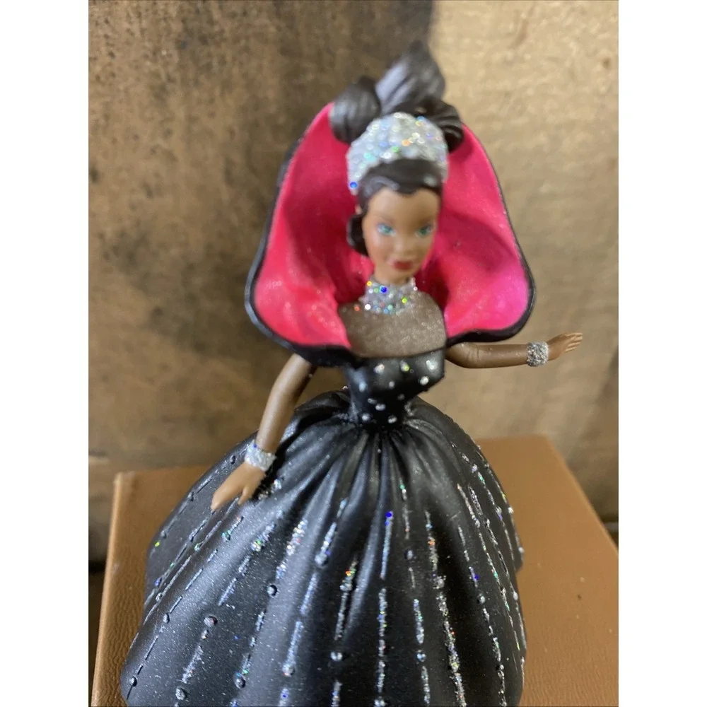 Set of 2 Vintage African American Barbie Hallmark Keepsake Ornaments 1998 & 1999